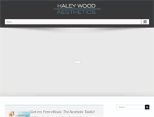 Tablet Screenshot of haleywoodaesthetics.com
